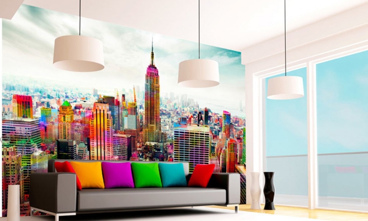 Change your apartment’s decor with a wall mural